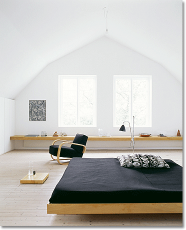 zen bedroom in Skandinavia