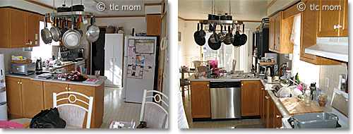 messy kitchen before remodel