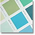 blue and green paint color swatches