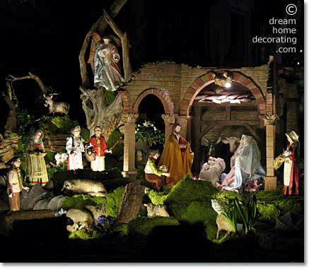 nativity set in a German church