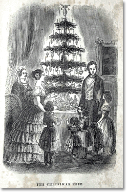 the christmas tree at Windsor Castle, 1848