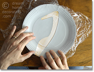 gluing paper plates together