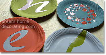 cut and painted paper plates