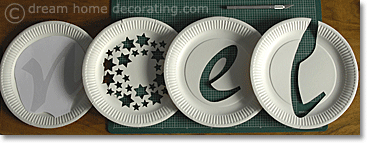 paper plate craft 'noel'