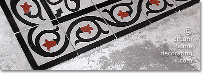 floor tiles in a French provincial house