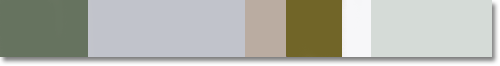 Earth tone color scheme in grey and green