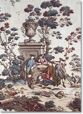 English toile fabric: Robert Jones, 1761