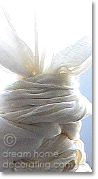 cheesecloth knot 'sculpture'