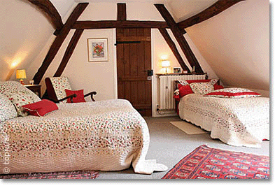 French bedroom in Normandy