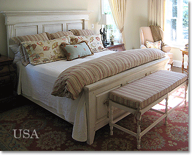 Country French bedroom in the USA