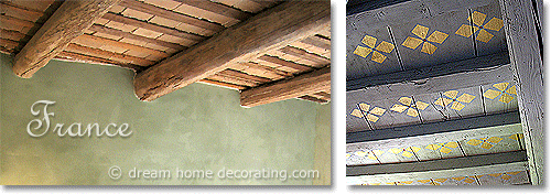 Provencal country house ceilings