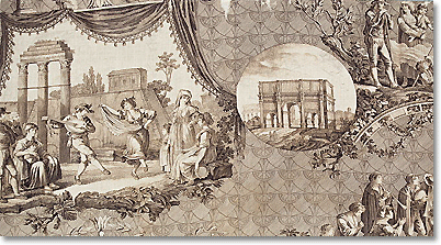 Scenes Romaines, Oberkampf factory in Jouy, 19th century