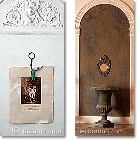 French mantelpiece decoration in Provence