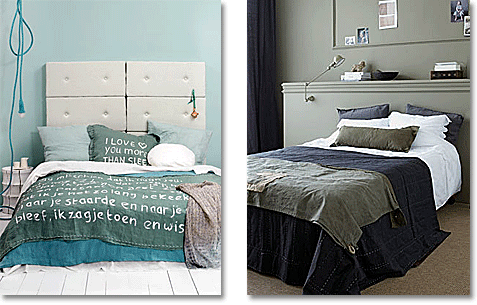 bedrooms in seaglass, turquoise, sage, olive, indigo and white
