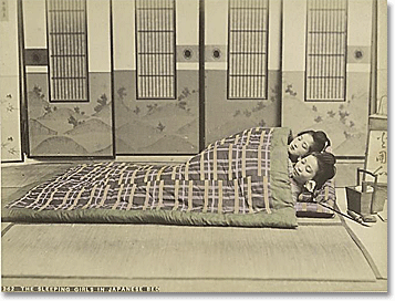 Japanese bedroom (washitsu), 1890s