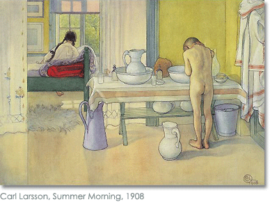 19th century Swedish summer house interior