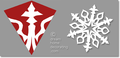 hexagonal paper snowflake pattern