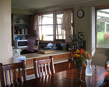 dining room in natural colors