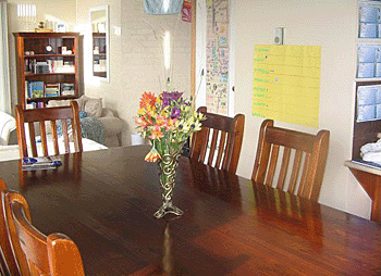 dining room in natural colors