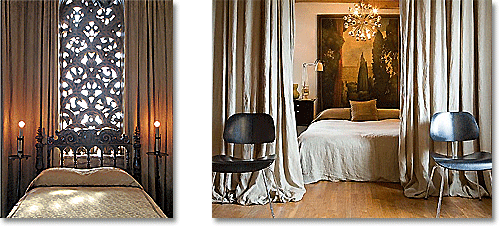 elegant bedrooms in brown, grey and cream