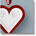 christmas paper heart ornament