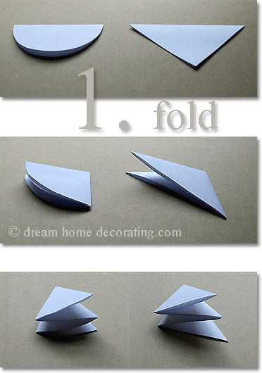 paper snowflake instructions: how to fold the paper before cutting