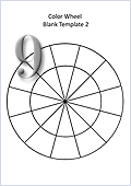 blank color wheel chart to print