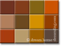 brown color swatches