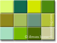 green color swatches
