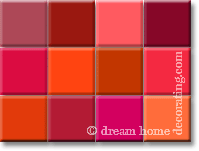 red color swatches