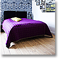 purple/blue bedroom
