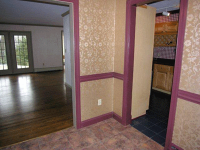 entrance of a home to be staged for selling