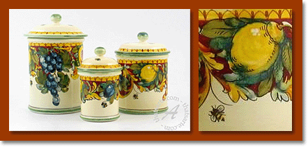 Tuscan kitchen canisters