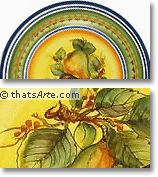 dinnerware plate from Montelupo, Tuscany