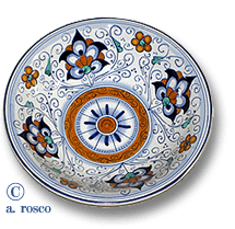 earthenware bowl from Faenza, Italy