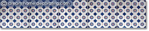 Vintage Tuscan kitchen tiles