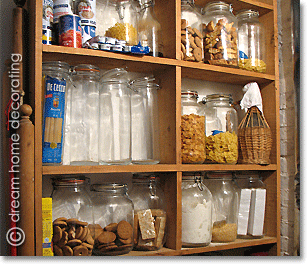 larder with pasta and cookies, Tuscany