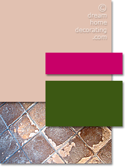 Tuscan inspired palette in pink terracotta & cerise