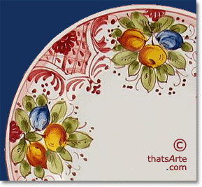 Tuscan majolica dinner plate