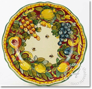 majolica plate from Tuscany