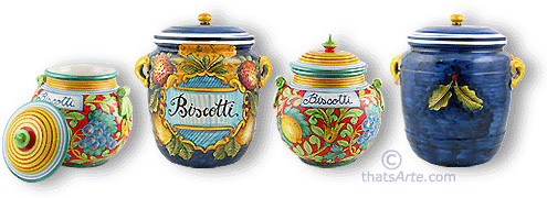 Tuscan cookie jars