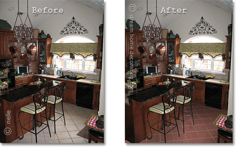 terracotta flooring in an Italian-style kitchen