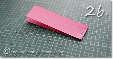 folded paper strip