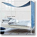 bedroom color scheme in blue & white