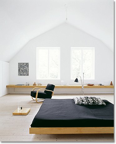 zen bedroom in Skandinavia