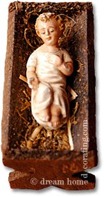 Manger with Christ child, Germany, 19th century Manger with Christ child, Germany, 19th century