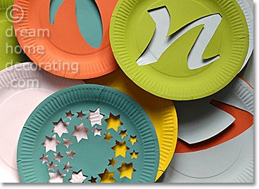 painted and cut Christmas paper plates painted and cut Christmas paper plates