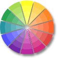 color wheel of tints