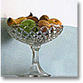 cut-glass footed bowl with fruit