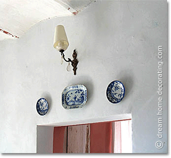 faience plates above a doorway, France